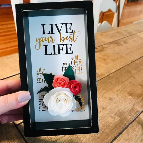 NWT Live Your Best Life Box Sign - Picture 3 of 6